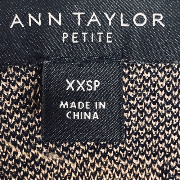 Ann Taylor Petite Navy/Gold Cardigan - Picture 7 of 8